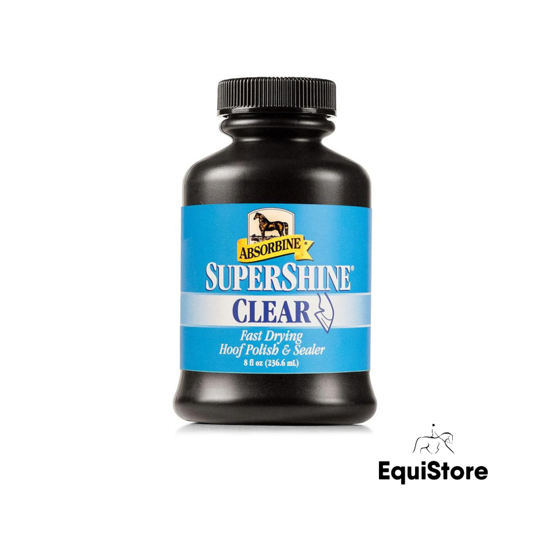 Absorbine SuperShine Clear for the hooves of show horses and ponies