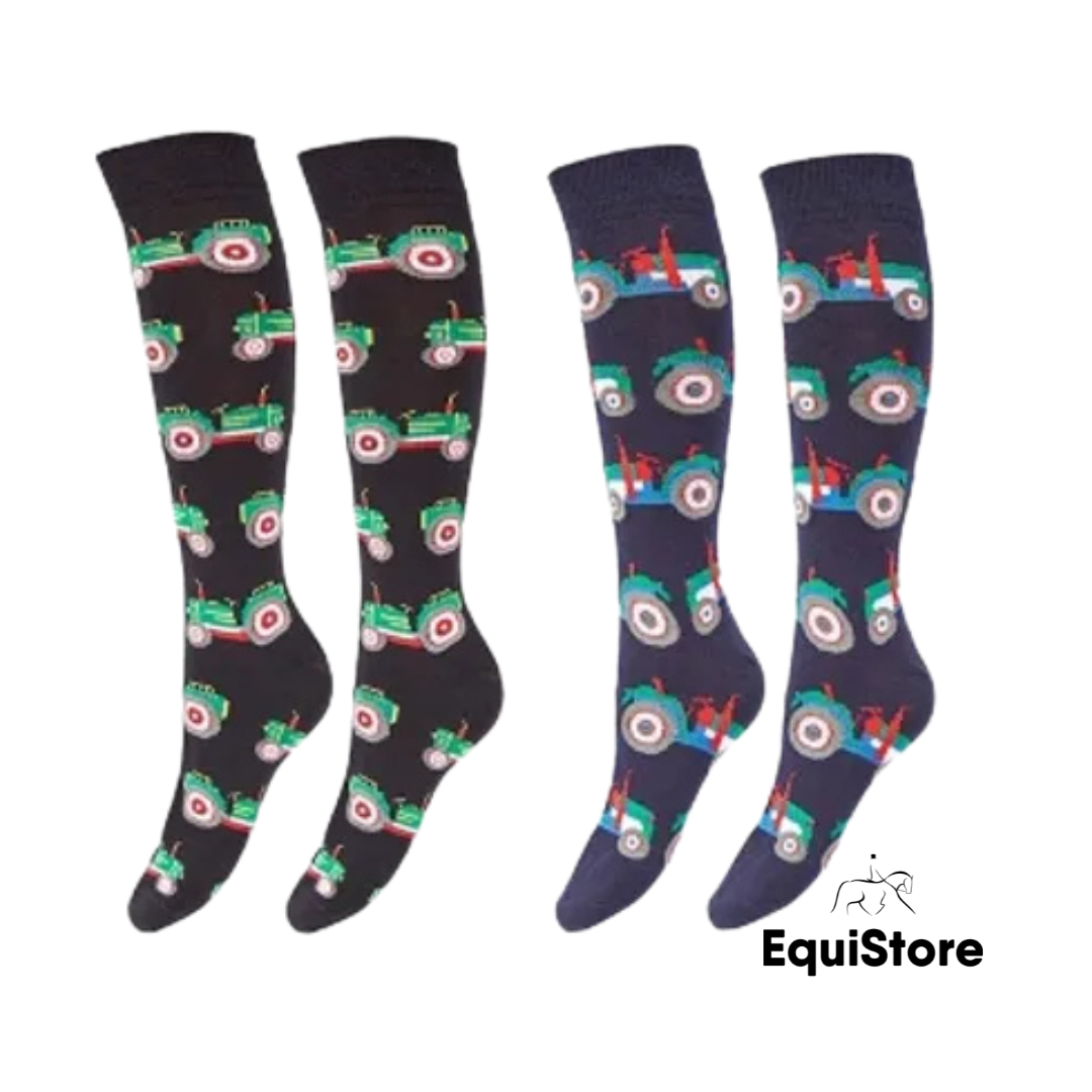 Elico Equestrian Socks 2 Pack Tractors