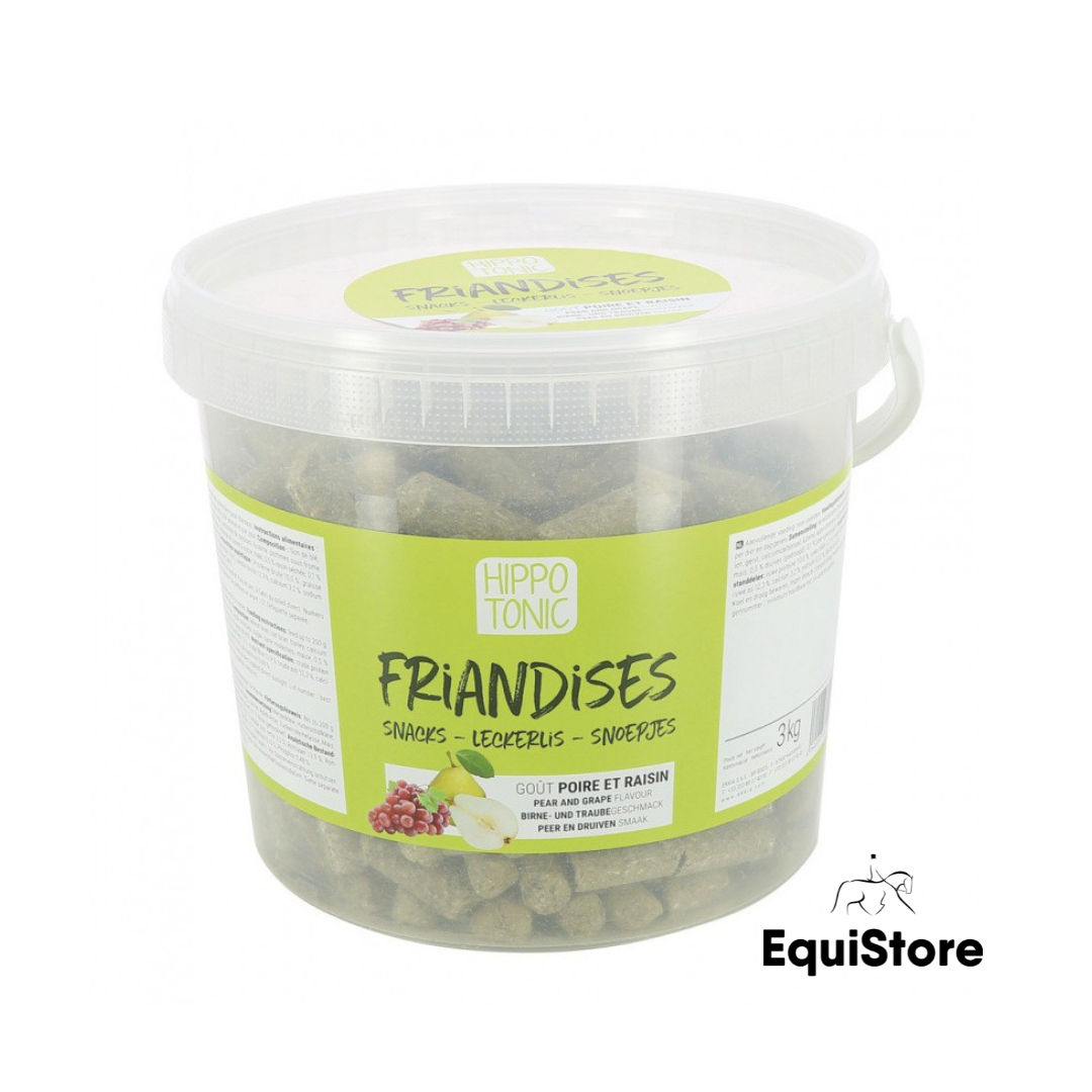 Hippotonic Pear & Grape Treats for horses, 3kg tub