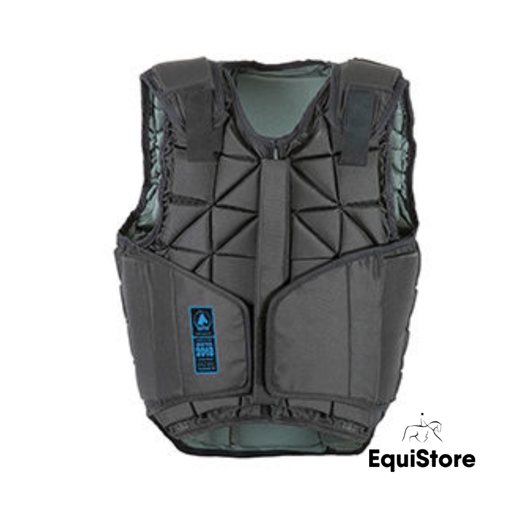 Mackey EquiSential body protector in adult size for everyday horse riding and competing.