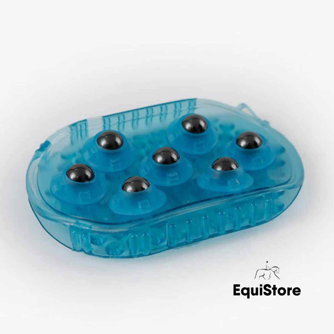 Premier Equine Magnetic Massage Mitt in blue
