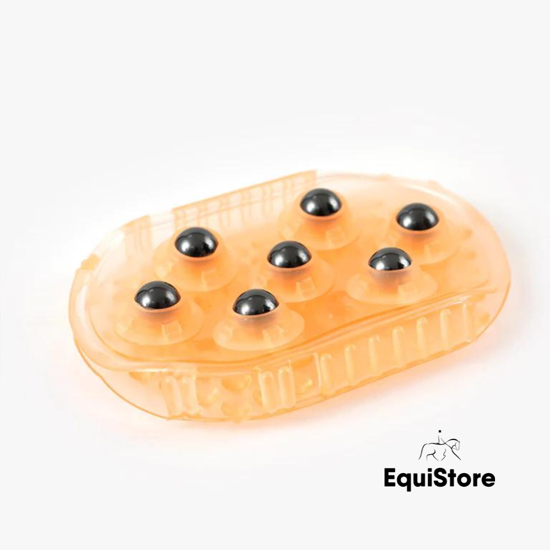 Premier Equine Magnetic Massage Mitt in amber