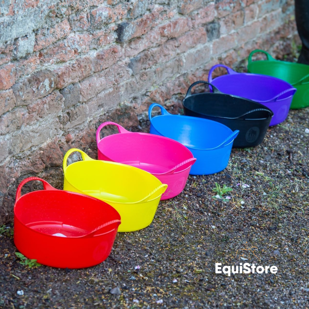 Red Gorilla Flexible Mini Shallow - 5L Horse feed buckets