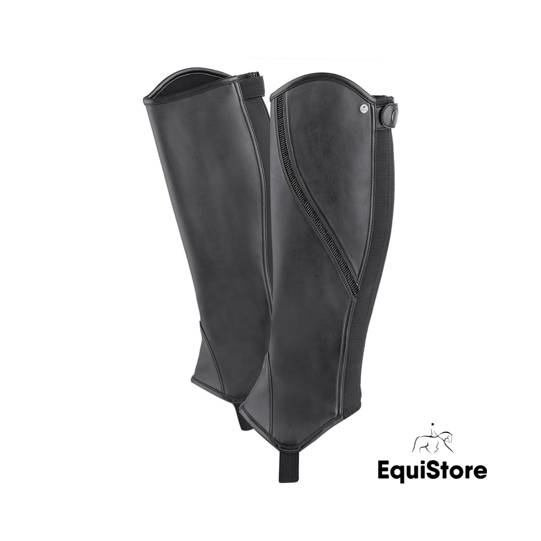 Half Chaps Met Rits Riding Half Chaps Protection Cavalier Half Chaps ELT Exclusive - Cuir Synthétique Elt - Half Chaps Exclusive Black Elastische Rijlaarzen Half Chaps Met Rits Riding Half Chaps Protection Cavalier Half Chaps ELT Exclusive - Cuir Synthétique Elt - Half Chaps Exclusive Black Elastische Rijlaarzen
