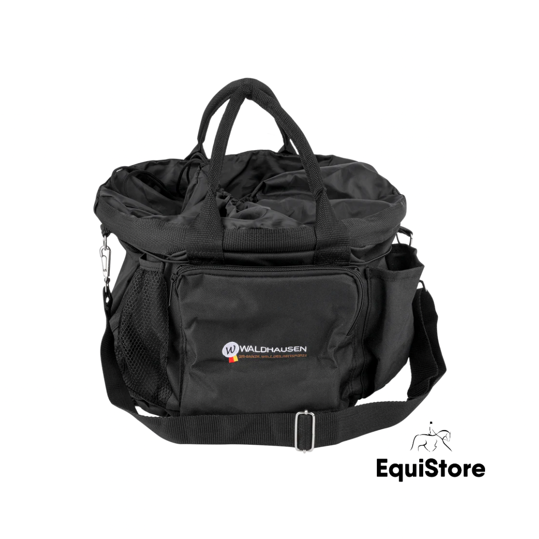 Waldhausen Grooming Bag for your horses grooming brushes, in black