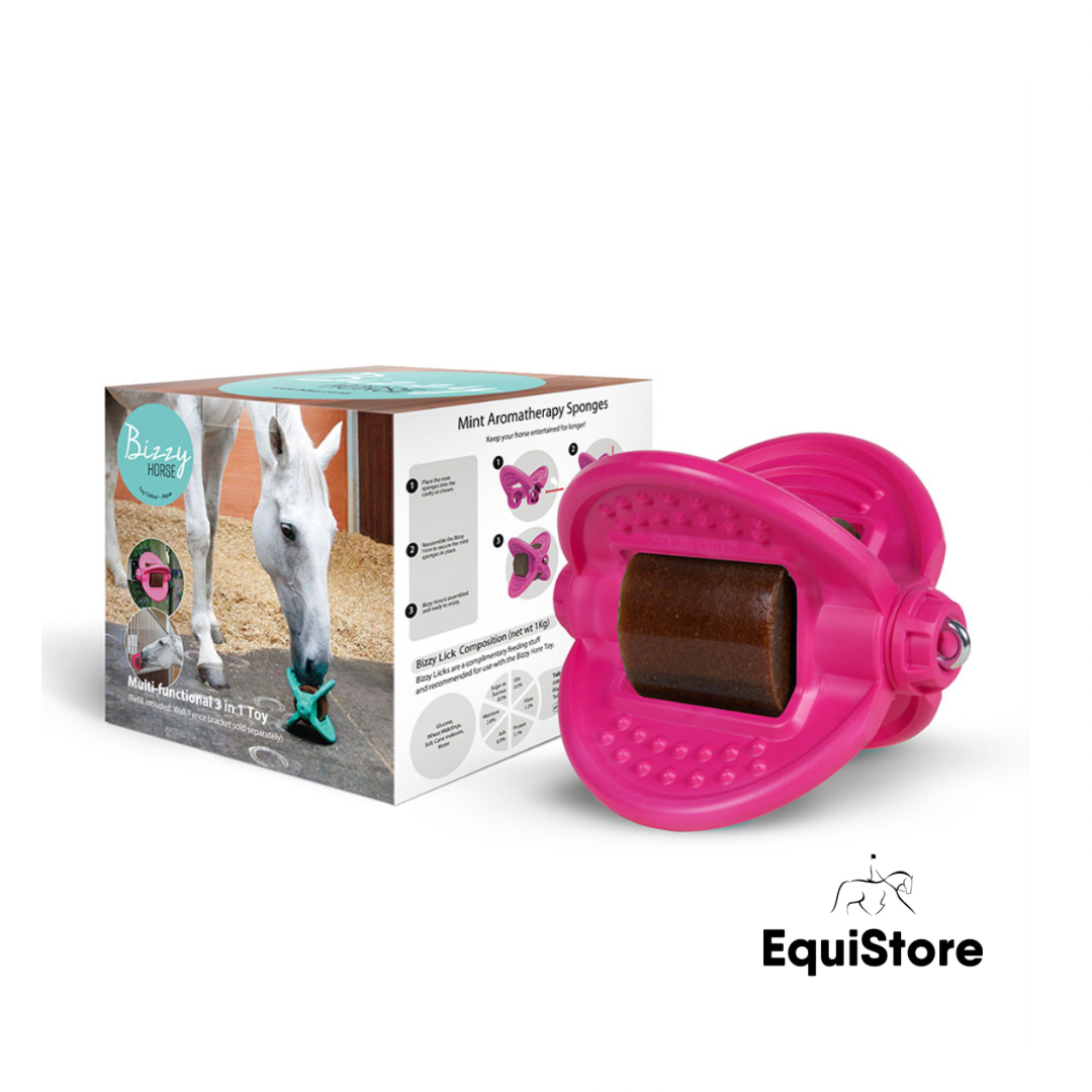Bizzy Ball - Pink Horse Treat Toy