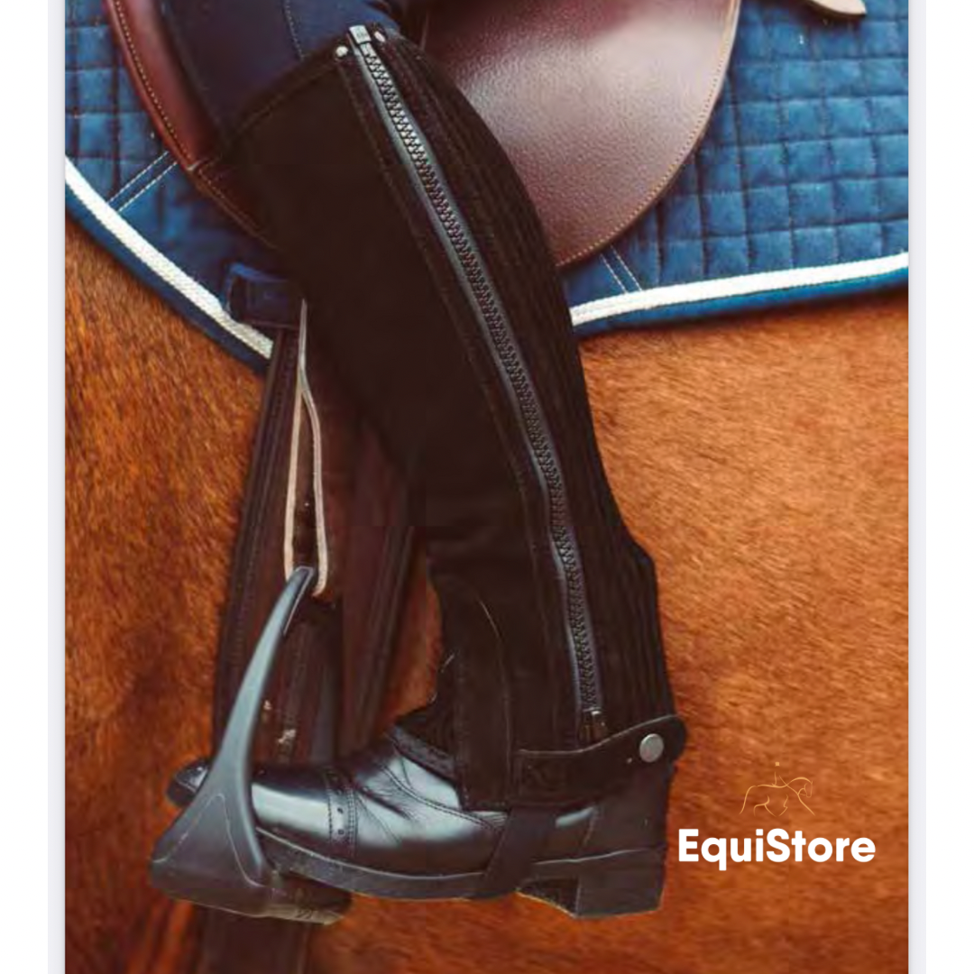 EquiSential Suede Half Chaps for horse riding - Child size
