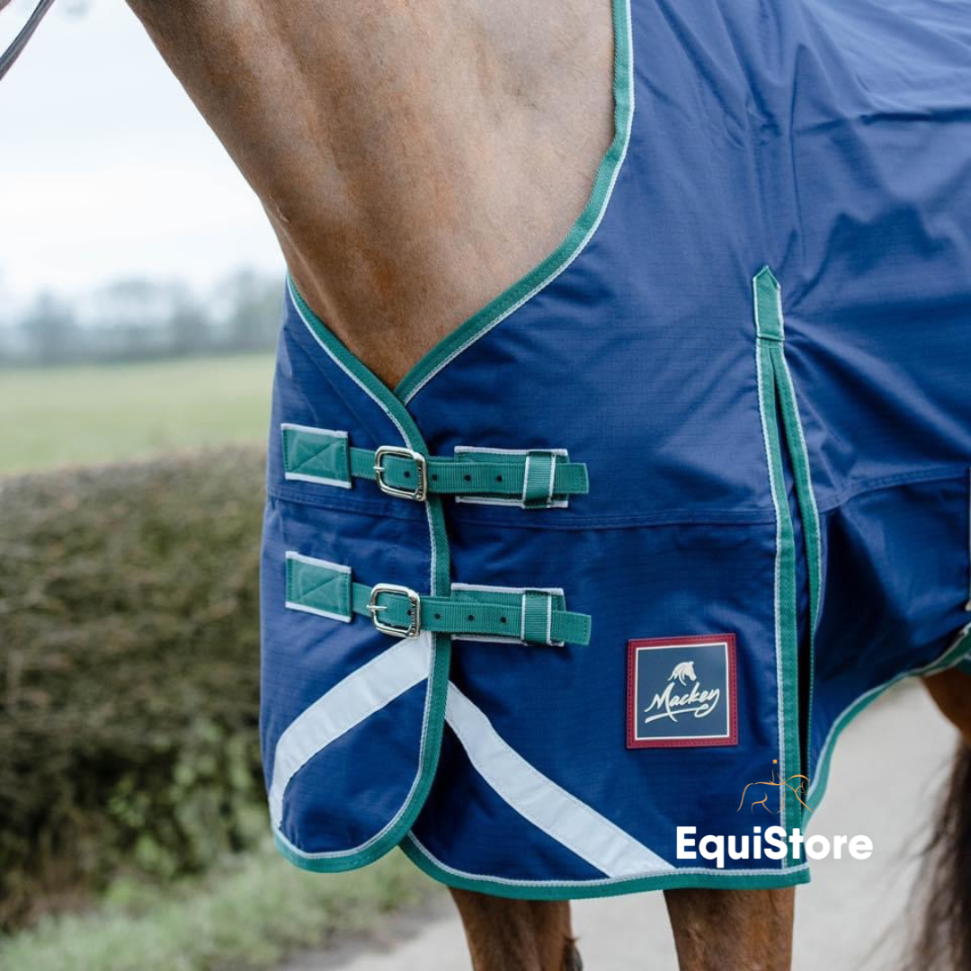 Keadeen Standard Neck Rug 100g Navy/Grey/Hunter