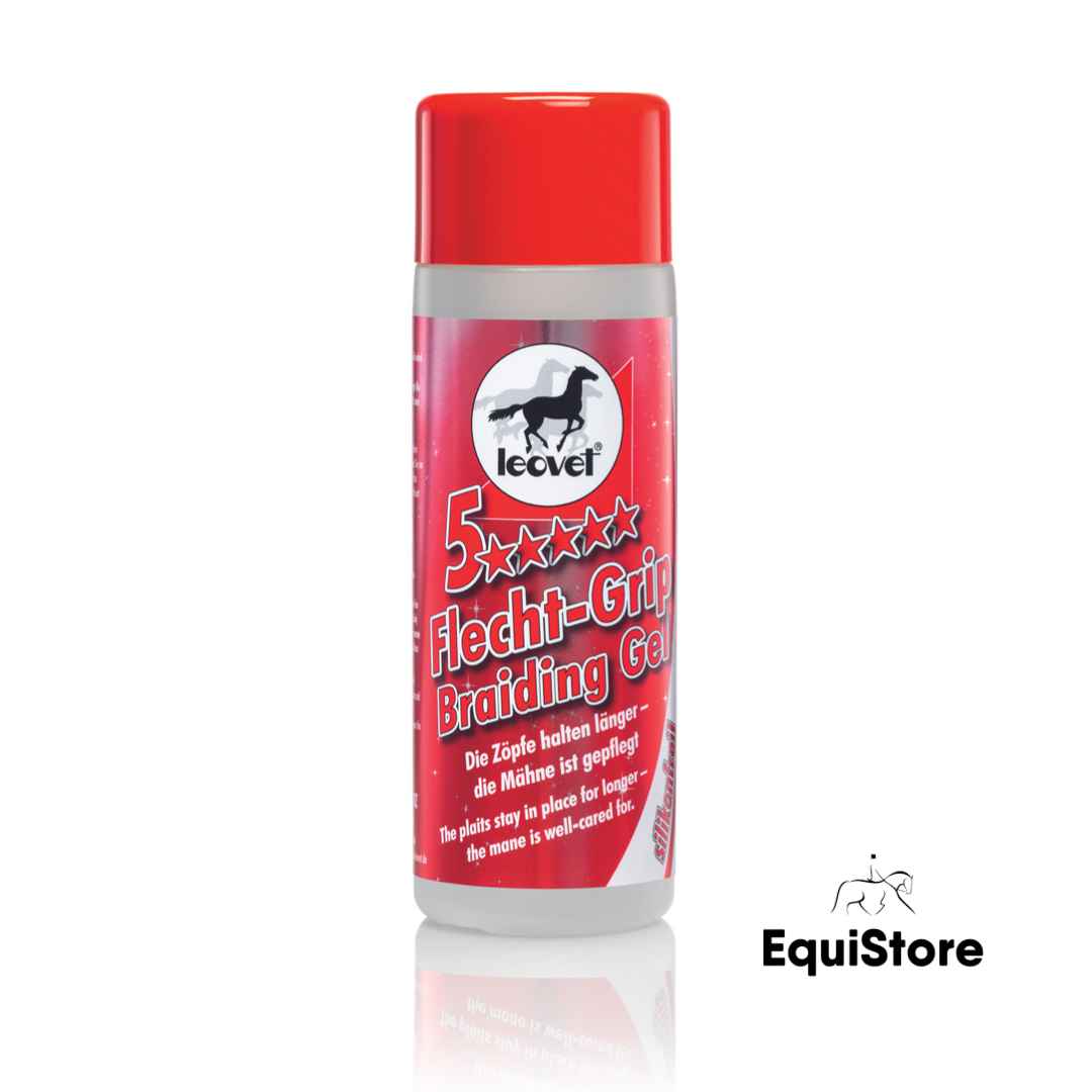 Leovet 5 Star Braiding Gel for plaiting your horse.