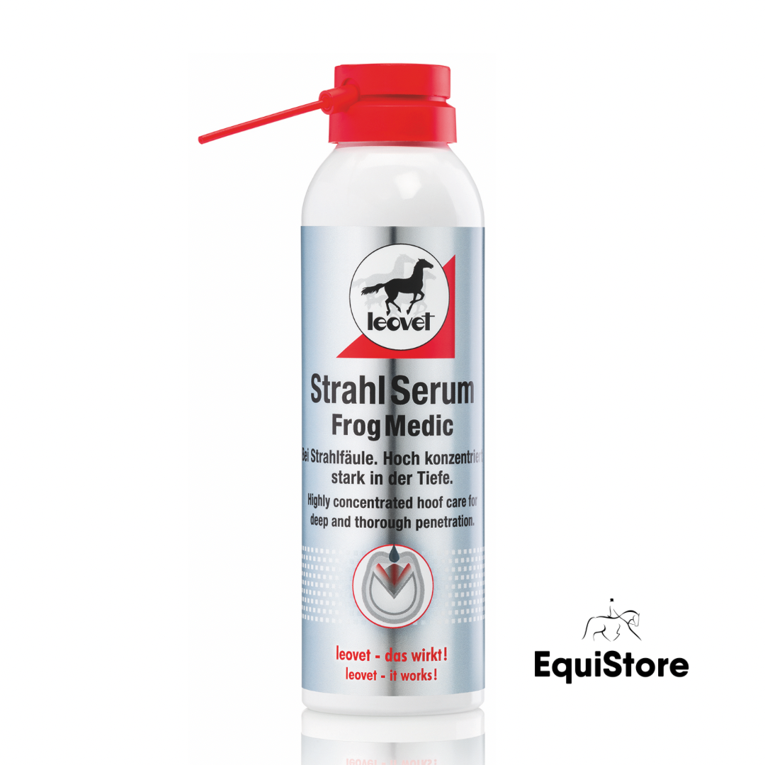 Leovet Frogmedic Spray 200ml for horse hoof and sole care and treatment.
