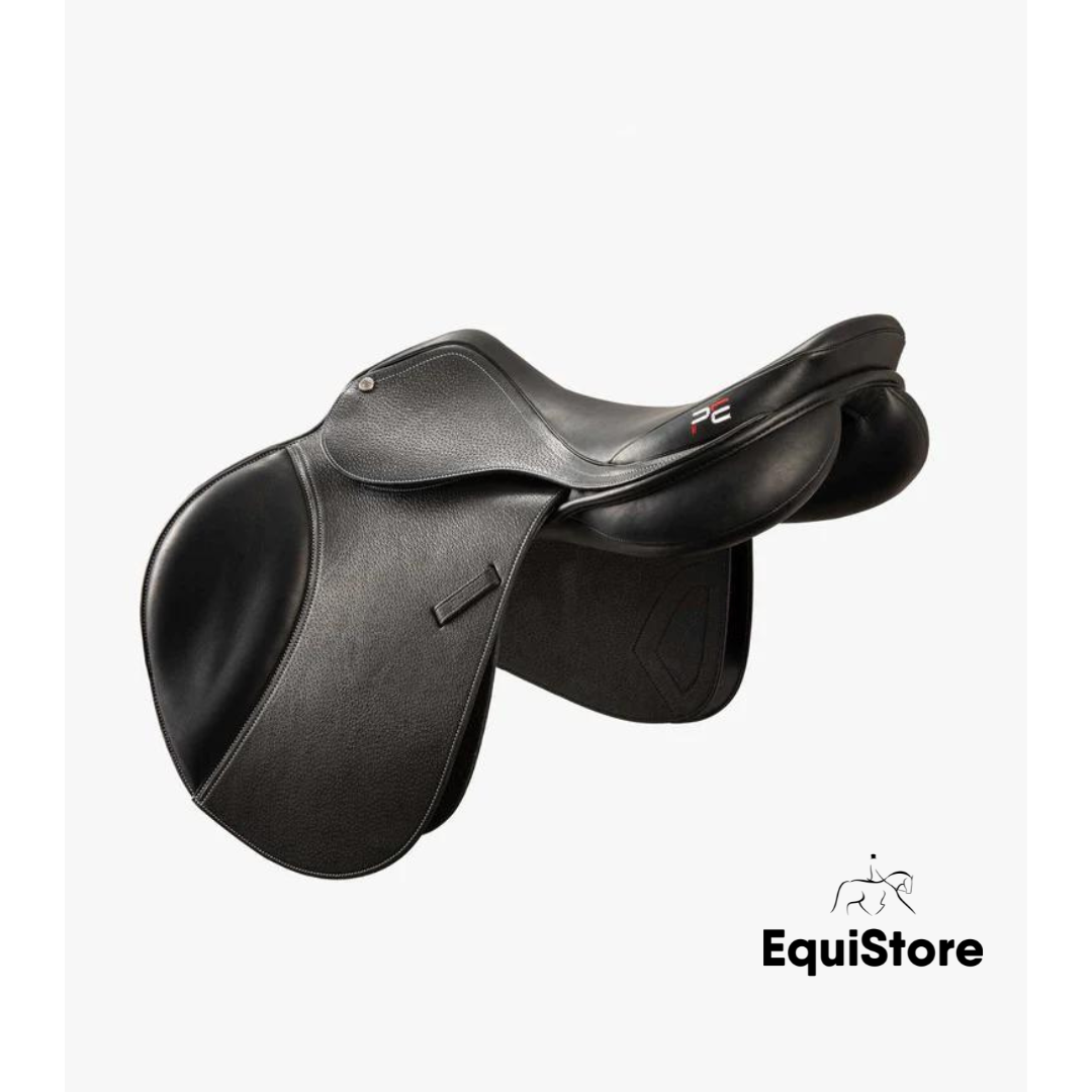 Premier Equine Lyon Leather Black Close Contact Jump Saddle