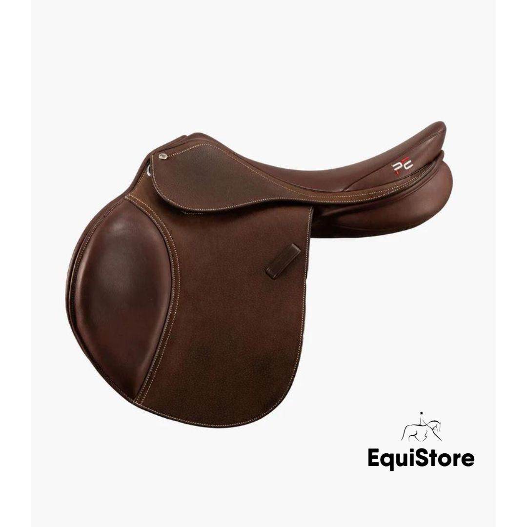 Premier Equine Lyon Leather Brown Close Contact Jump Saddle
