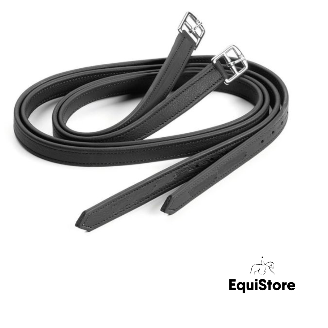 Mackey Legends Premium Stirrup Leathers in black