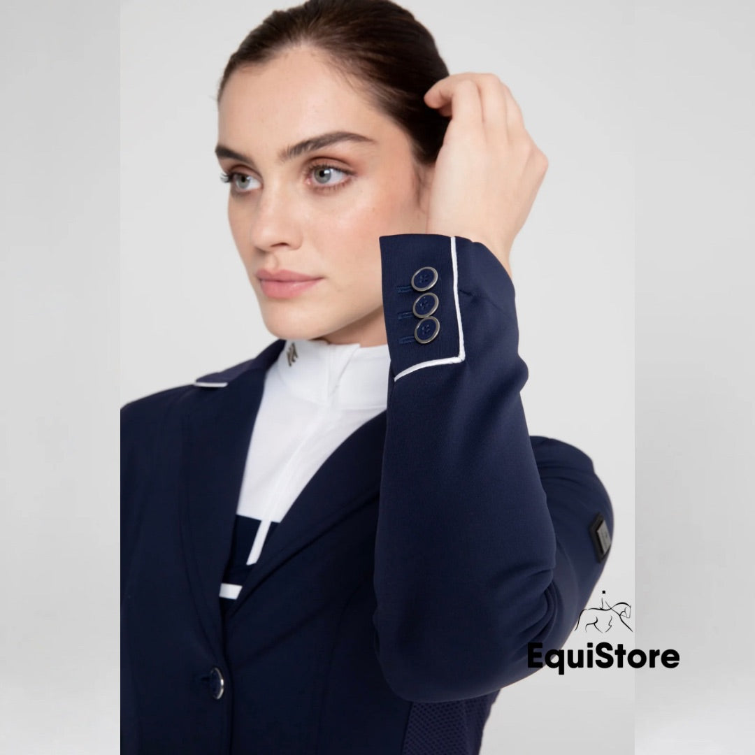 Tesoro Vita Navy Competition Jacket for Equestrians