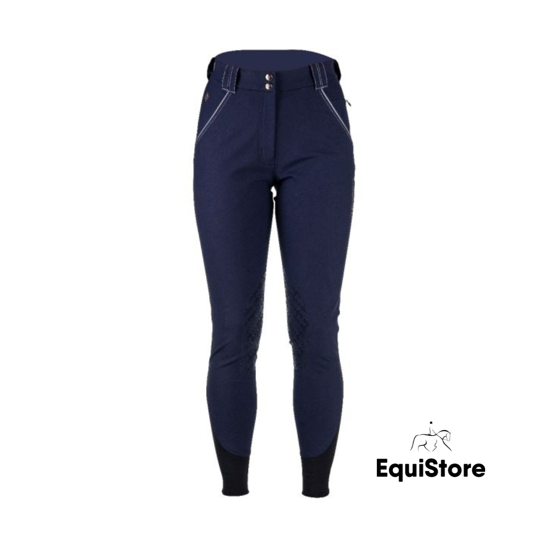 Tesoro Vita Rotondo Horse Riding Breeches - Navy