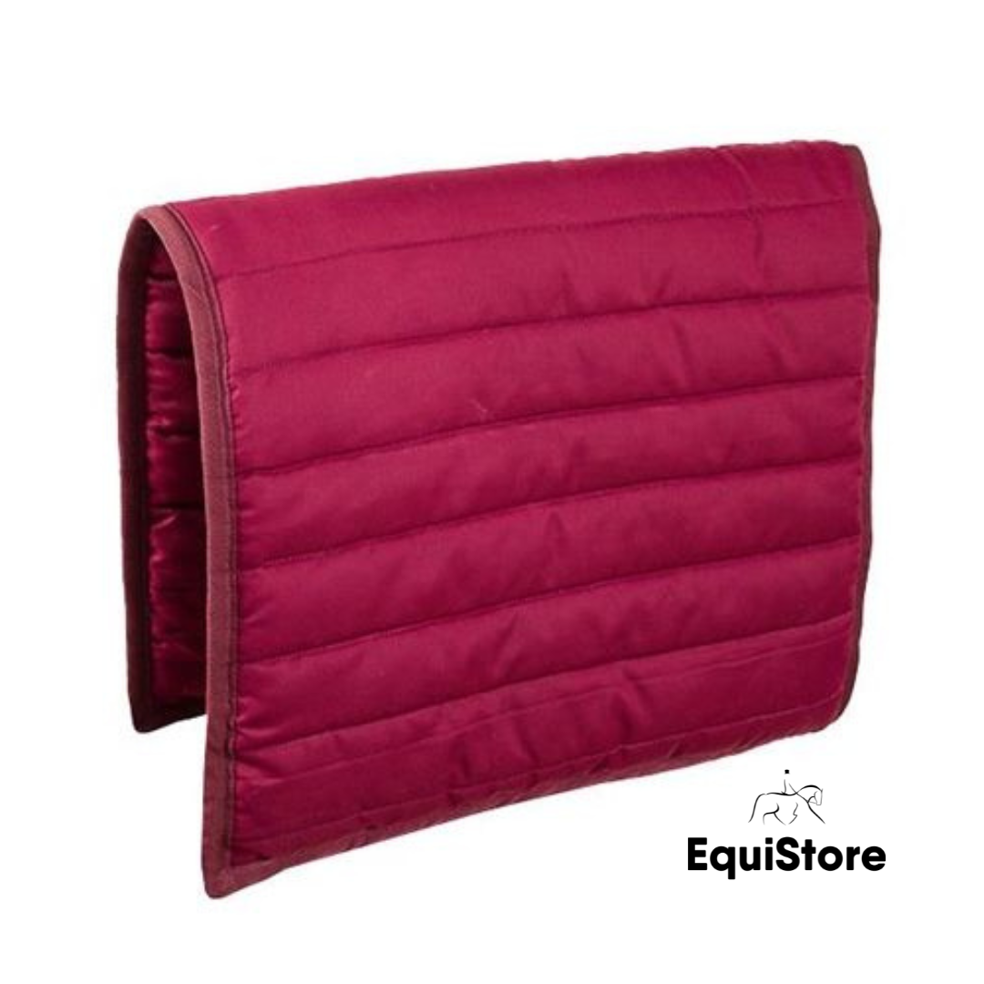 Turfmasters Poly Cushion Saddlepad in burgundy