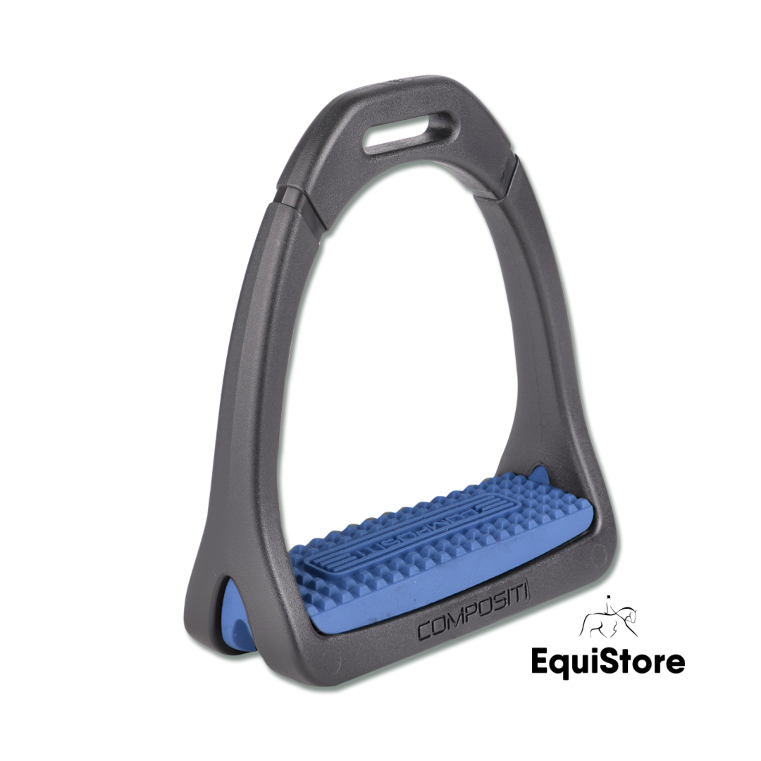 Waldhausen Premium Light Compositi Stirrups 12cm in brilliant blue