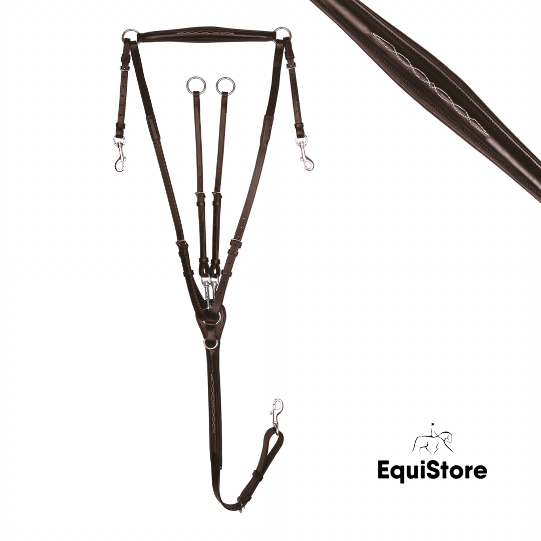 Waldhausen X-Line Breastplate for horses, in brown