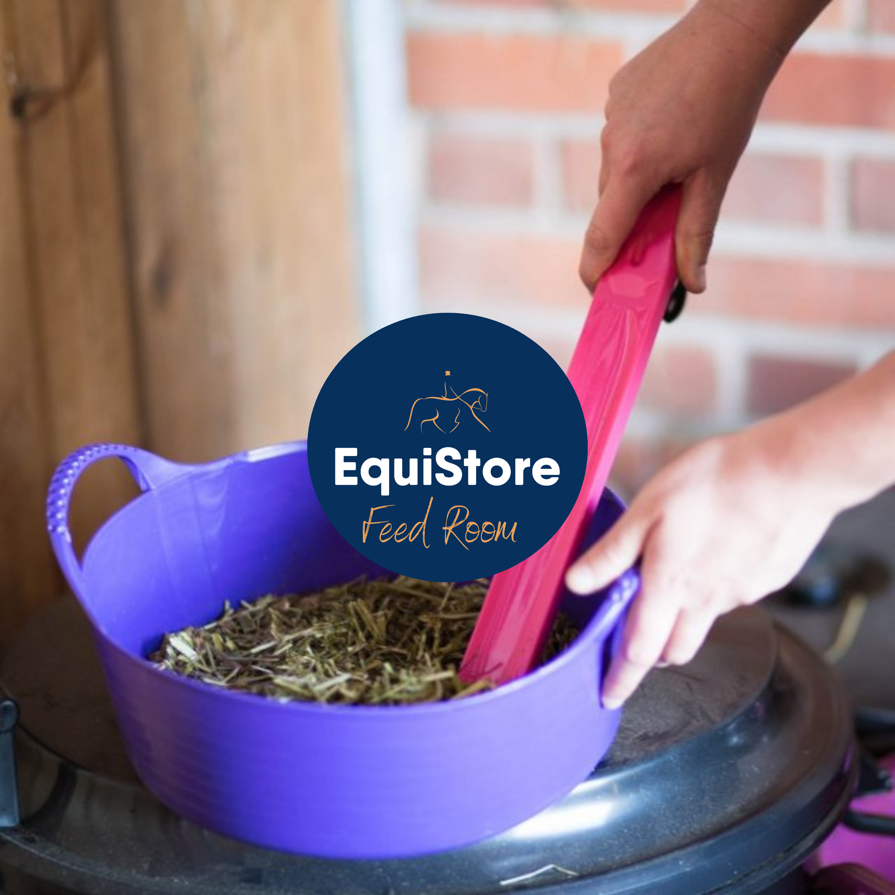 A selection of horse feeding tools and feed room accessories, available in Ireland at Equistore. 