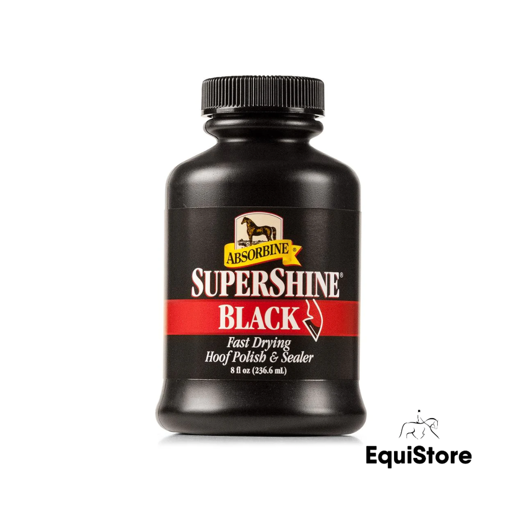 Absorbine SuperShine Black for the hooves of show horses and ponies 