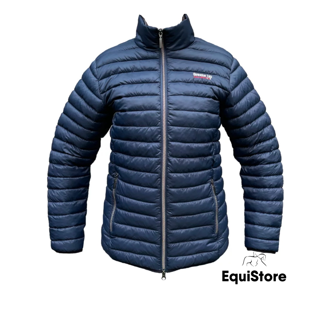 Breeze Up Laffitte Padded Jacket for equestrians - Navy/Grey lining