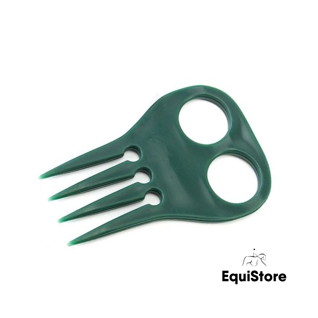 EquiSential Plaiting Aid for plaiting your horse or pony, in dark green