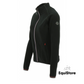 Equitheme Lena Fleece Riding Jacket in black, for equestrians