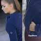 Equitheme Lena Fleece Riding Jacket in navy for equestrians