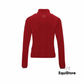 Equitheme Lena Fleece Riding Jacket in red, for equestrians