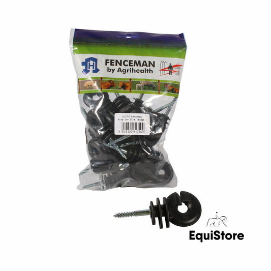 Fenceman Insulator Ring Screw-In (25 Pack) for electric fencing horses