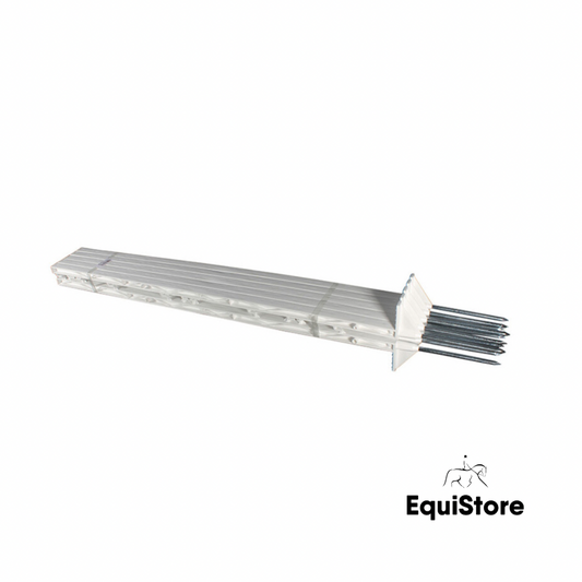 Fenceman 90cm poly post in white for electric fencing horses and livestock 