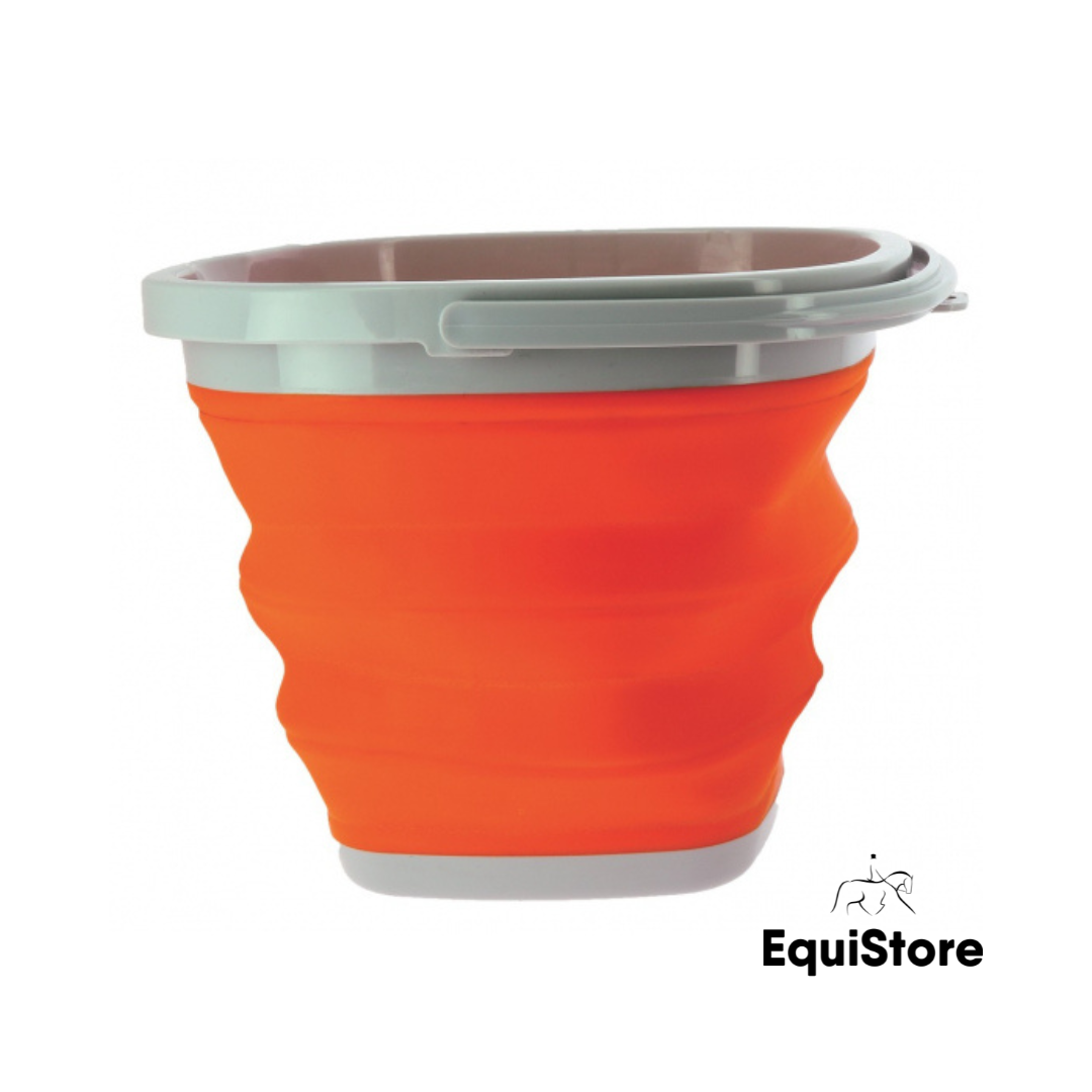 Hippotonic 10 Litre Folding Bucket in orange
