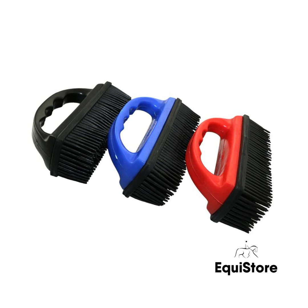 Hippotonic Rubber Saddle Pad Brush in various colours