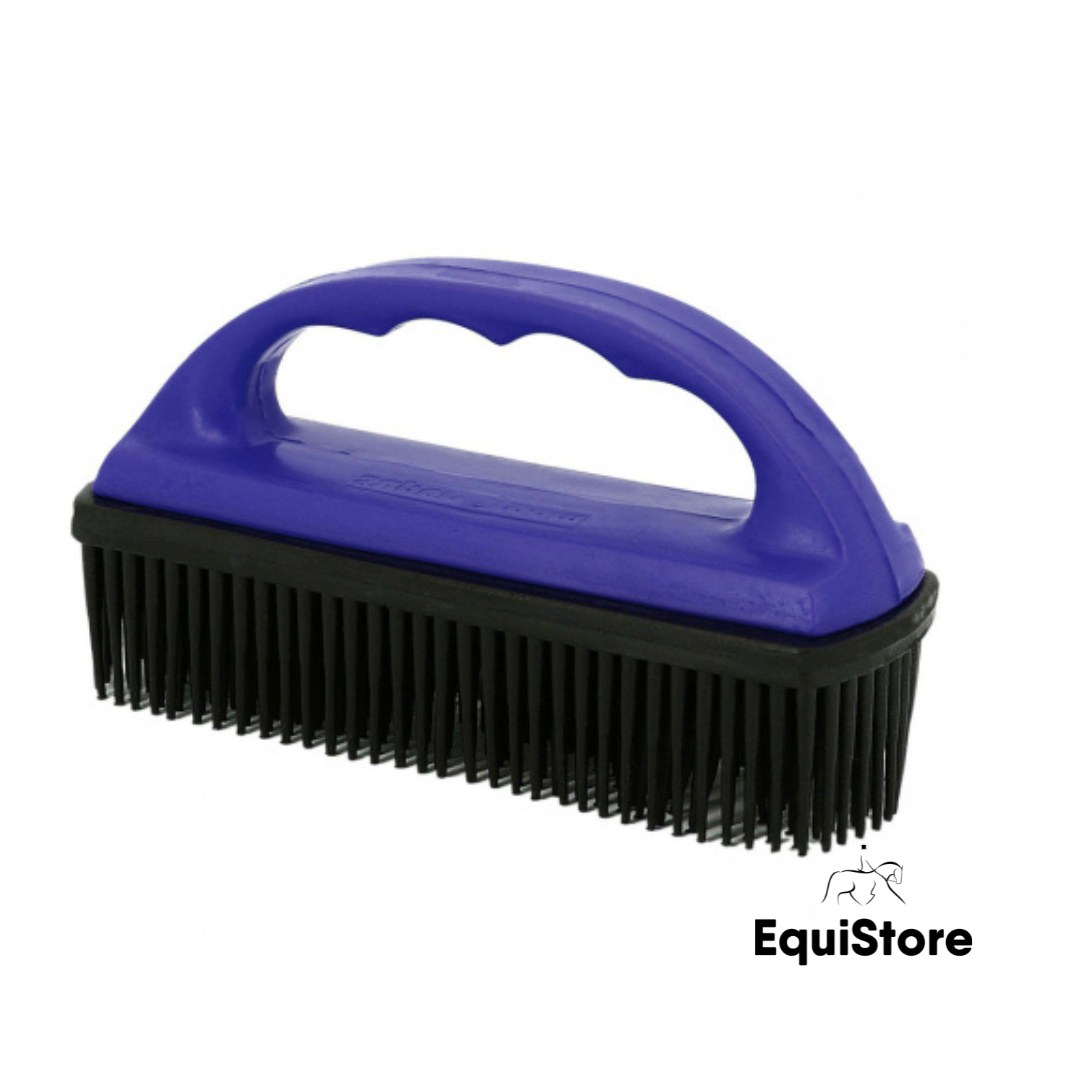 Hippotonic Rubber Saddle Pad Brush in blue