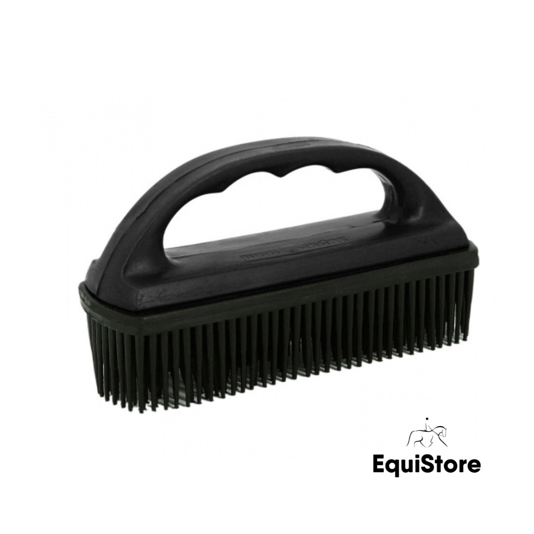 Hippotonic Rubber Saddle Pad Brush in black