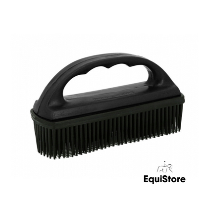 Hippotonic Rubber Saddle Pad Brush in black