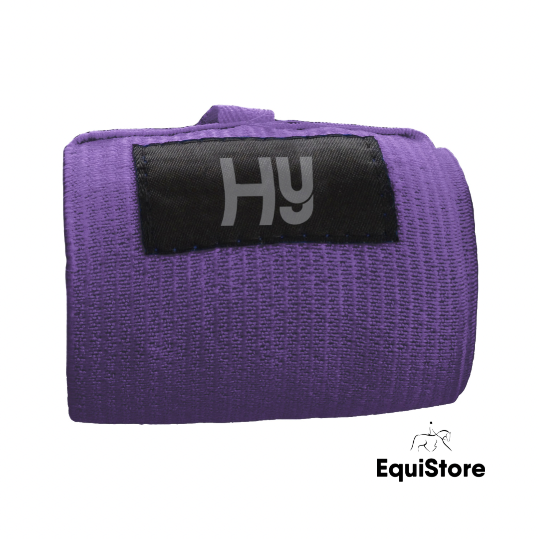 Hy Equestrian Purple Elasticated Tail Bandage for horses