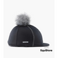 Jersey Hat Silk with Faux Pom Pom in black