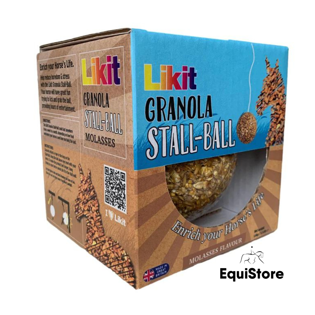 Likit granola stall ball stable treat for horses in molasses flavour 