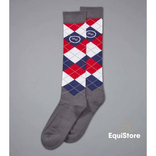 Premier Equine 4 Season Socks - Classic Check (2 pairs) for horse riders