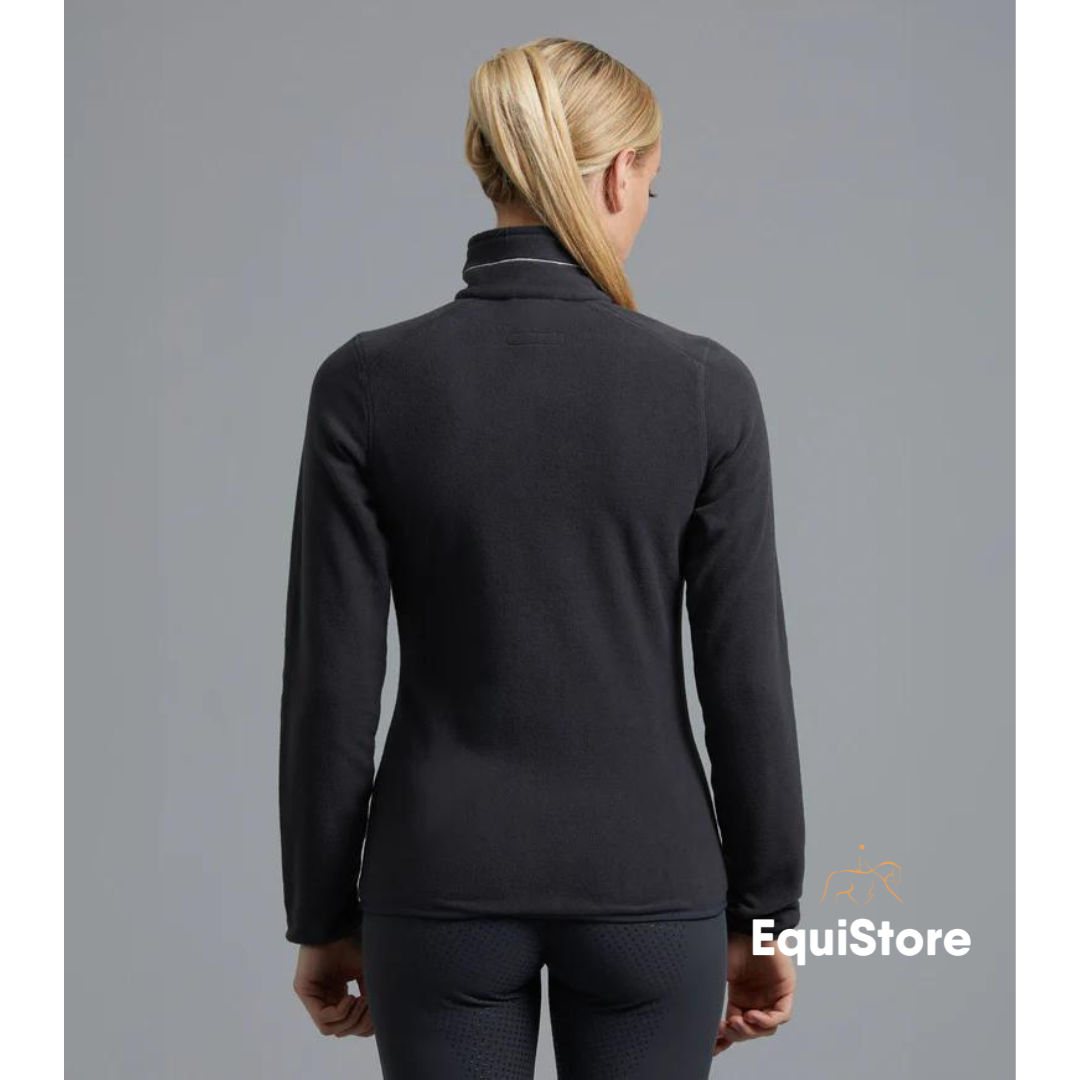 Premier Equine Ascendo Microfleece Horse Riding Top in dark grey colour