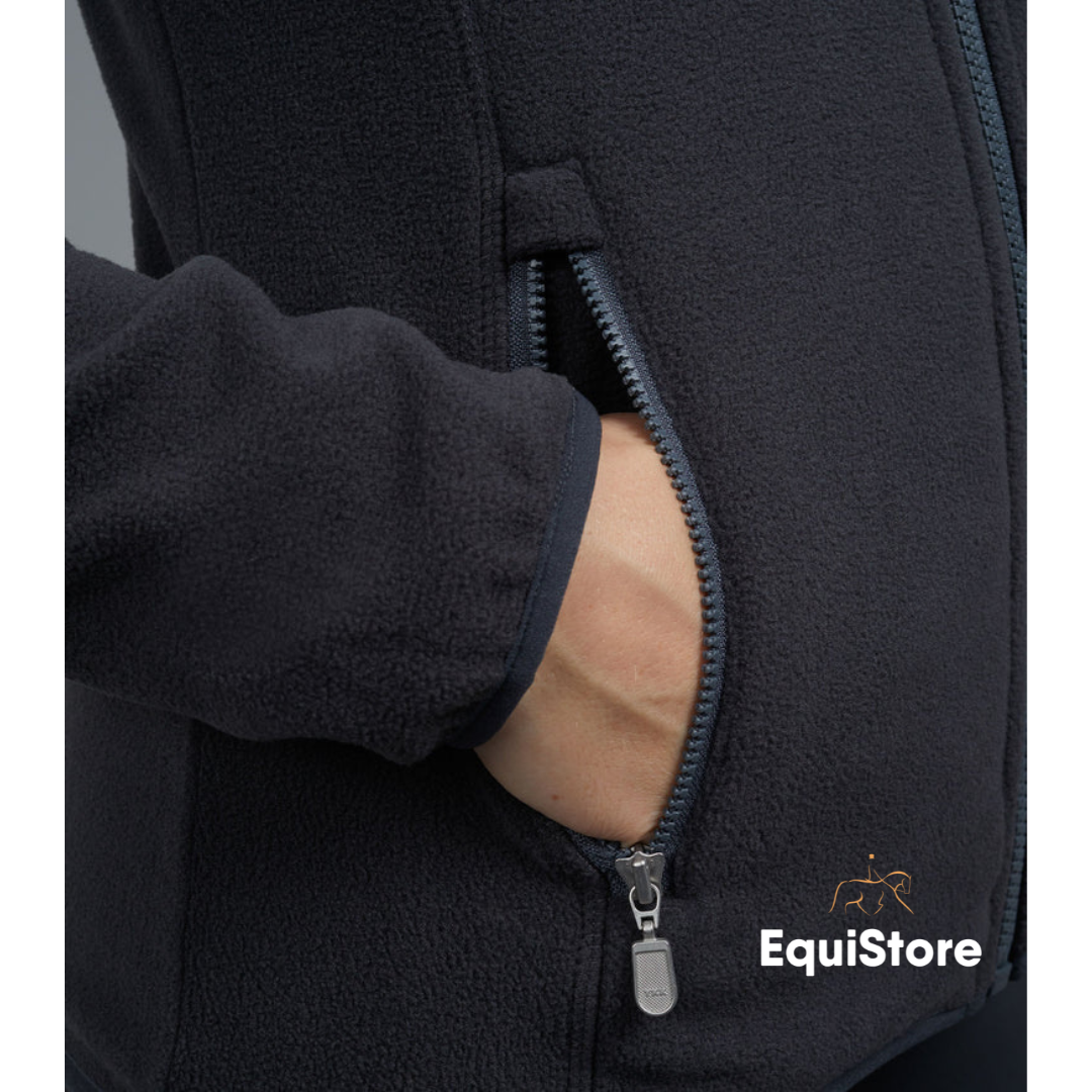 Premier Equine Ascendo Microfleece Horse Riding Top in dark grey colour