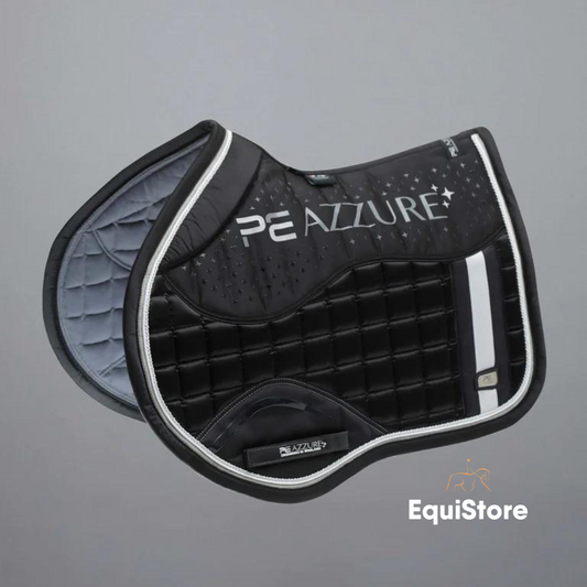Premier Equine Azzure Anti-Slip Satin Jump saddle pad - Black