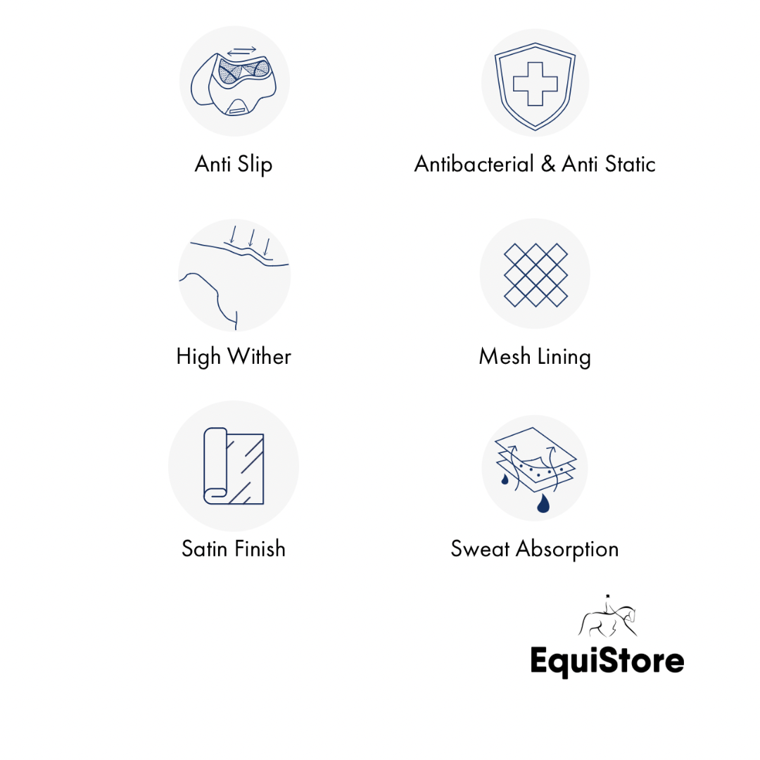 Premier Equine Azzure Anti-Slip Satin GP/ Jump Square - technical details