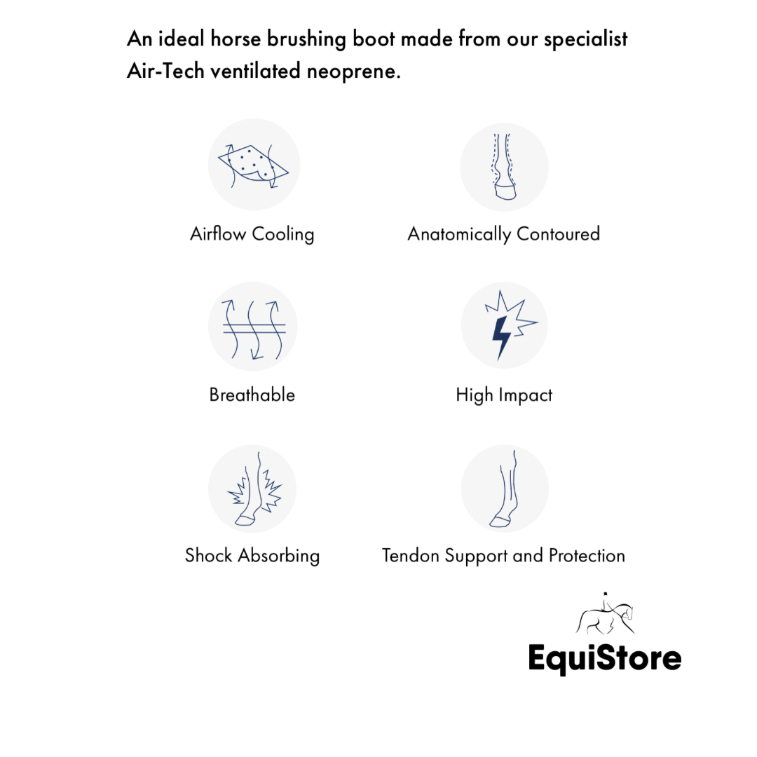 Premier Equine Carbon Air-Tech Double Locking Brushing Boots technical details