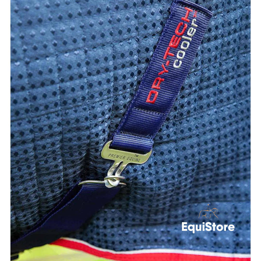 Premier Equine Dry-Tech Horse Cooler Rug in navy