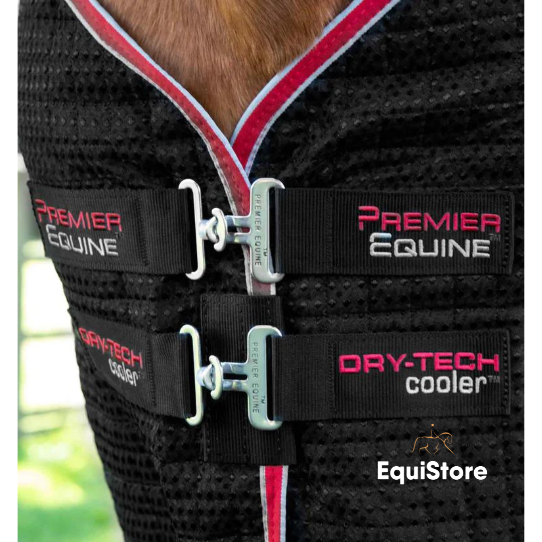Premier Equine Dry-Tech Horse Cooler Rug in black