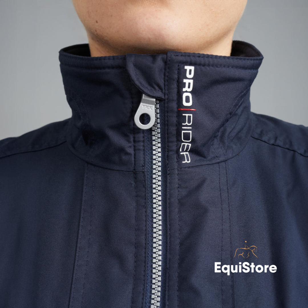 Premier Equine Pro Rider Unisex Waterproof Riding Jacket collar detail