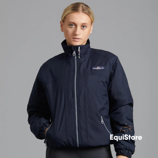 Premier Equine Pro Rider Unisex Waterproof Riding Jacket in navy