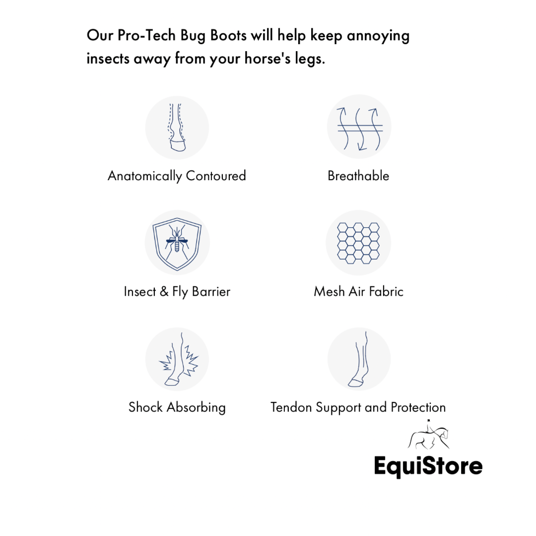 Premier Equine Pro-Tech Bug and Fly Boots technical details